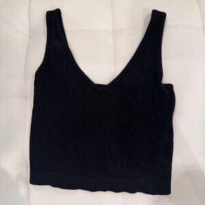 Urban Outfitters Ripped Black Tank Top
